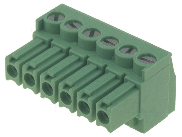 Ontkoppelbare terminal strip; 3,5mm; banen: 6; recht; stekker Ontkoppelbare terminal strip; 3,5mm; banen: 6; recht; stekker